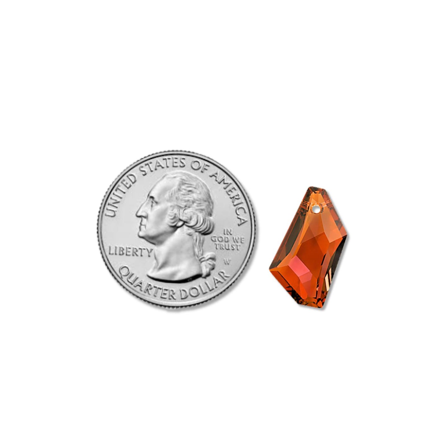 Swarovski 18mm De Art Pendant - Crystal Copper (1 piece)
