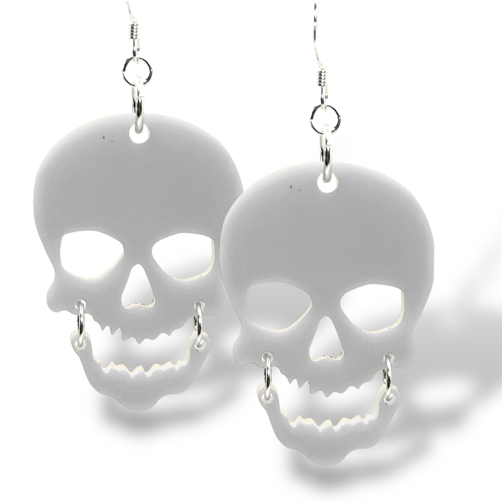 Scary Skull Halloween Earrings - New Summerween Colors! (Ready to Wear)
