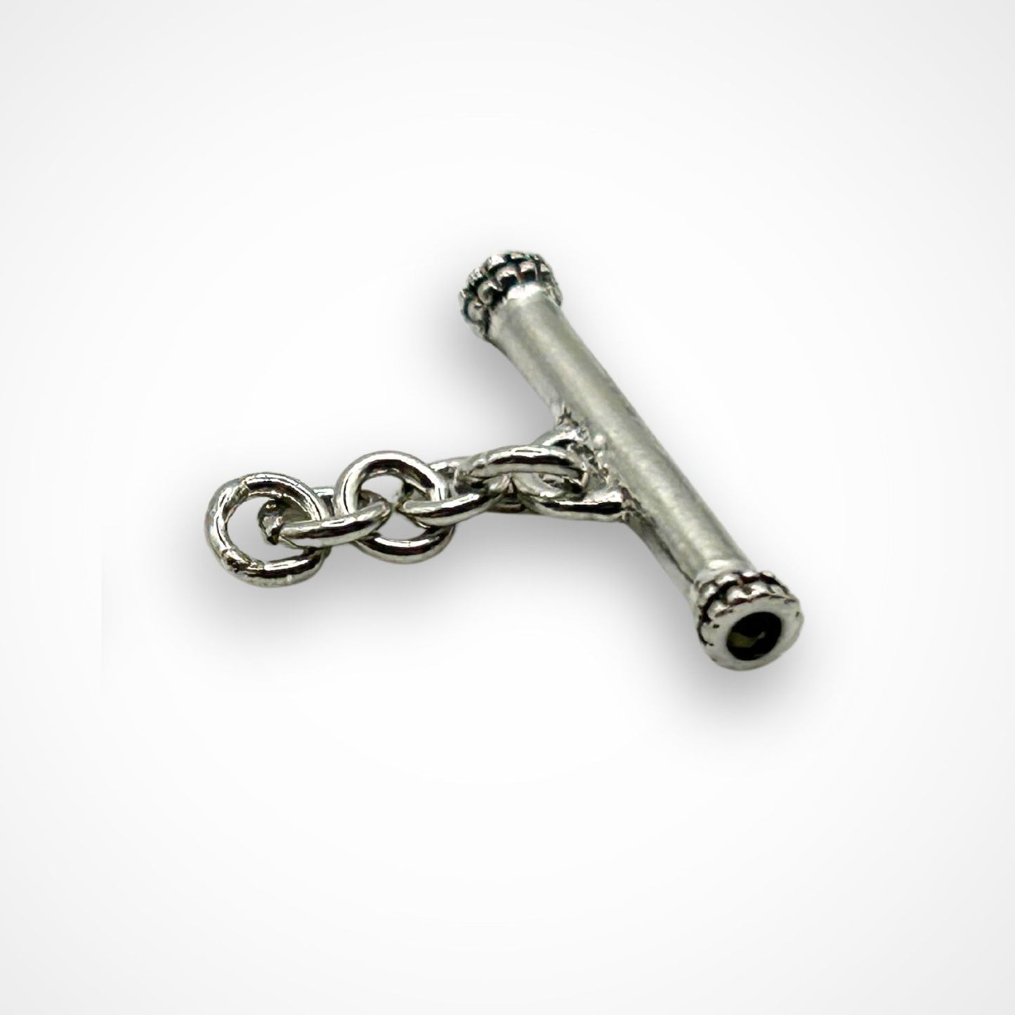 2 Strand 11mm Sterling Silver Toggle with Marcasite Stones