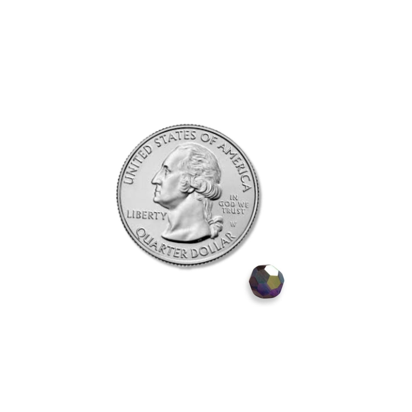 Swarovski 6mm Round - Mocca AB (10 Pack) No longer in Production