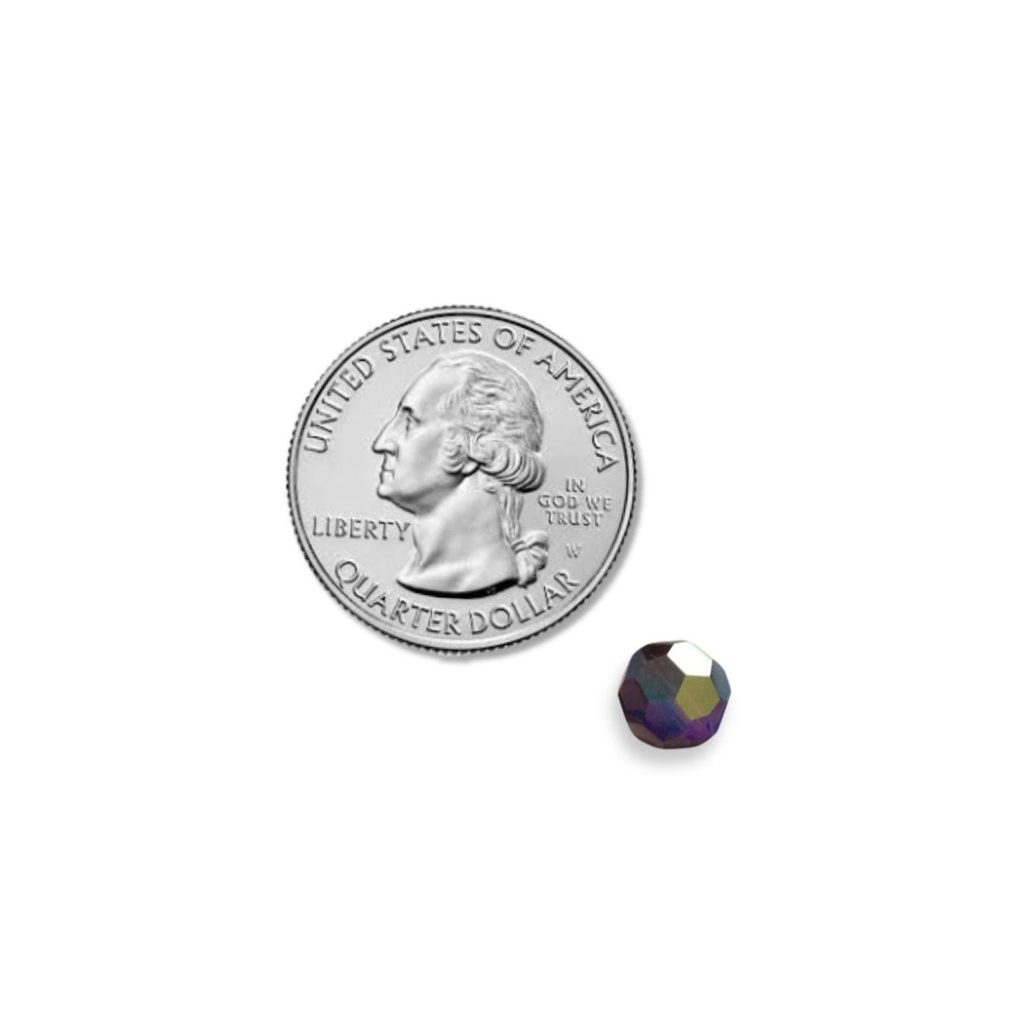 Swarovski 8mm Round - Mocca AB (10 Pack) No longer in Production