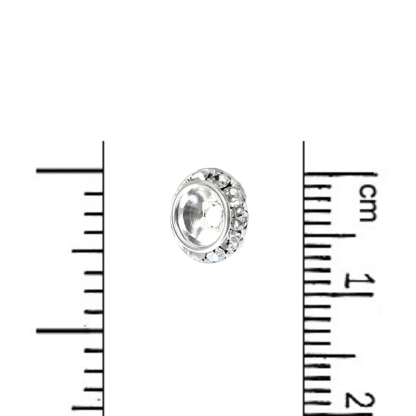 Crystal Contour Bead with Quarter