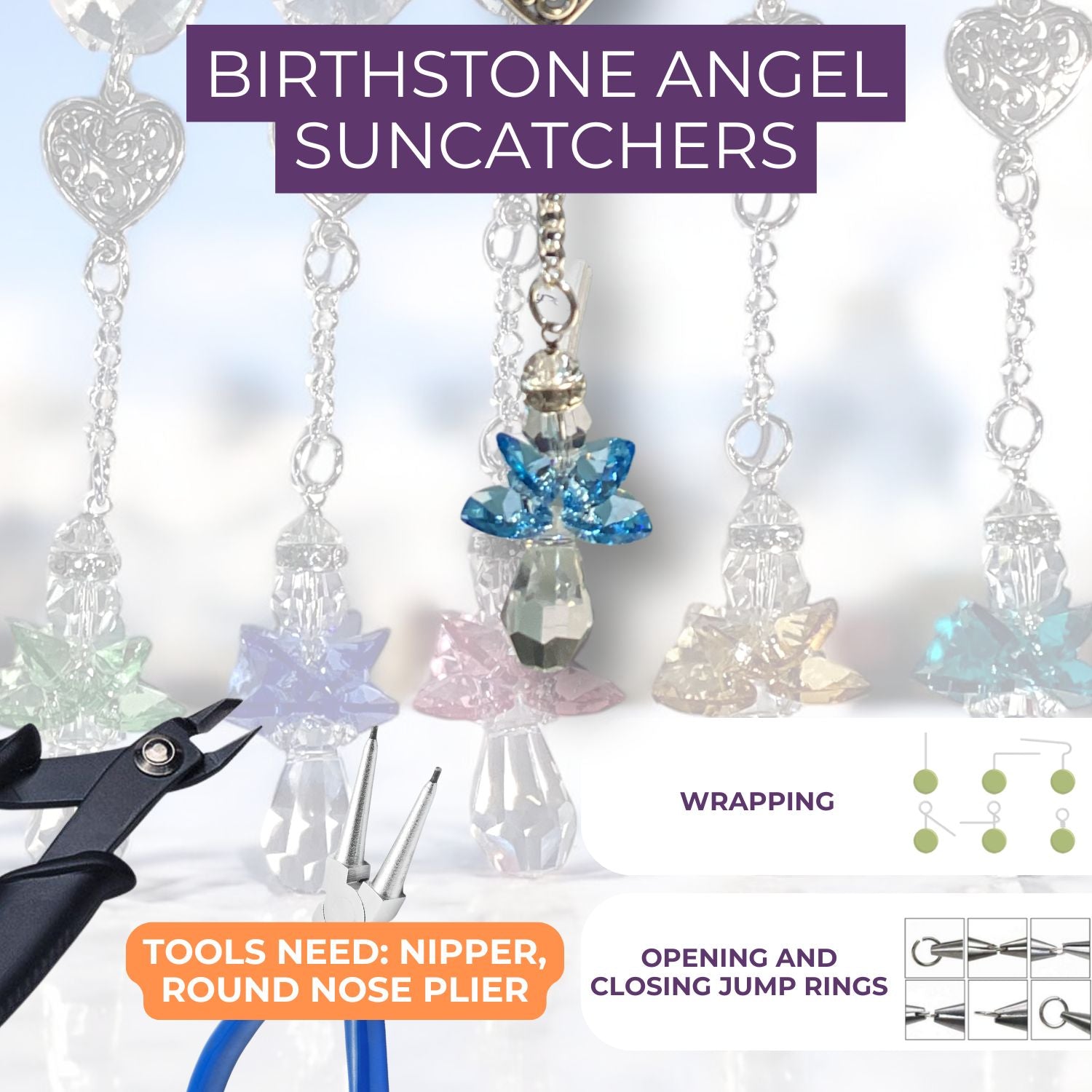 Birthstone Angel Suncatcher Kit