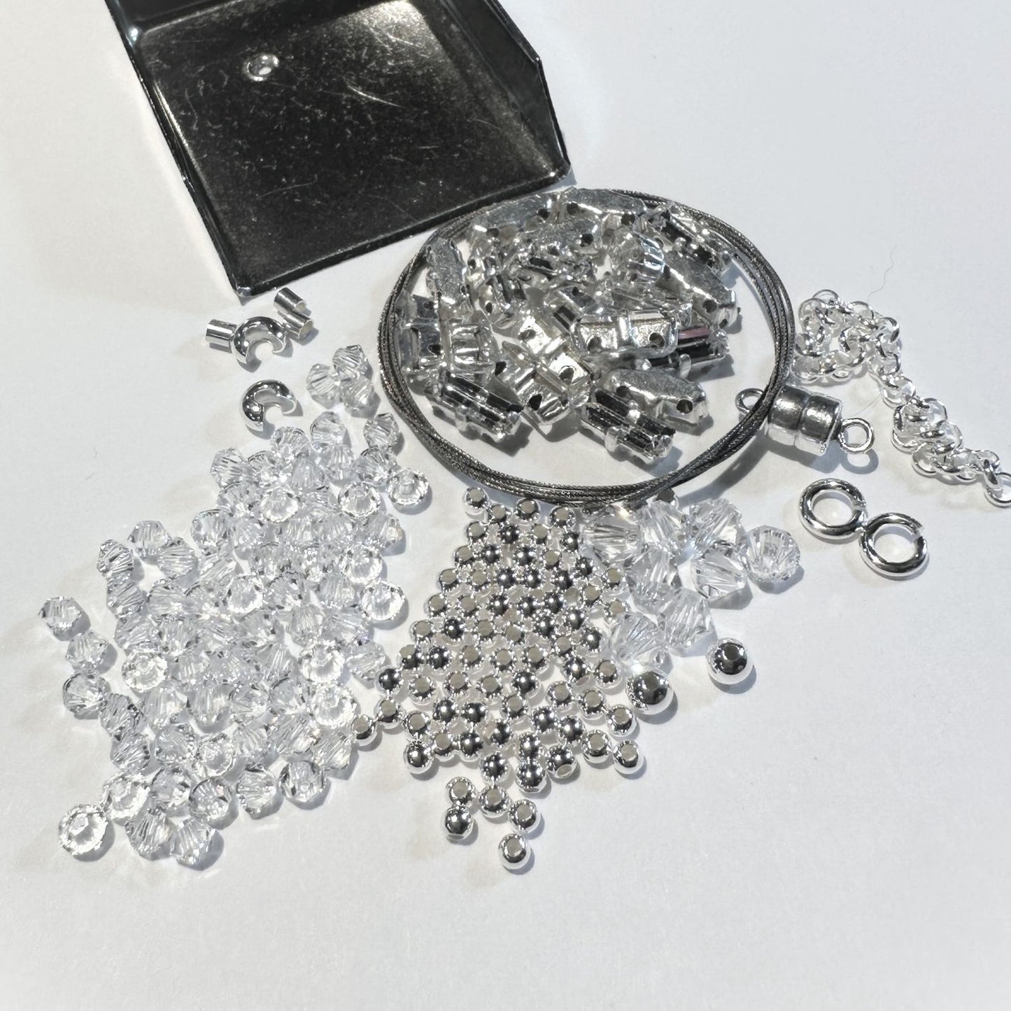 Crystal Clear Bracelet Kit Materials