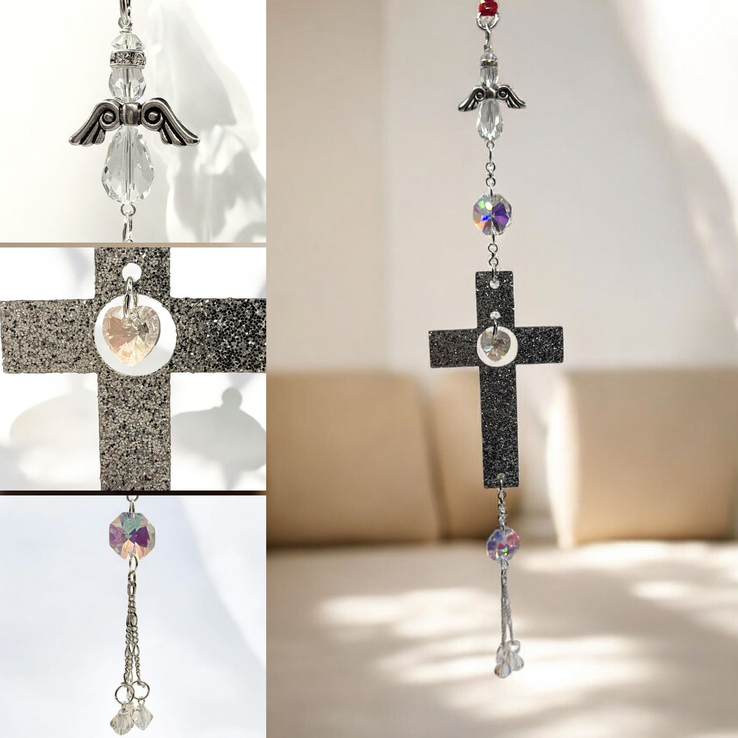 Sparkling Cross Sun Catcher Kit