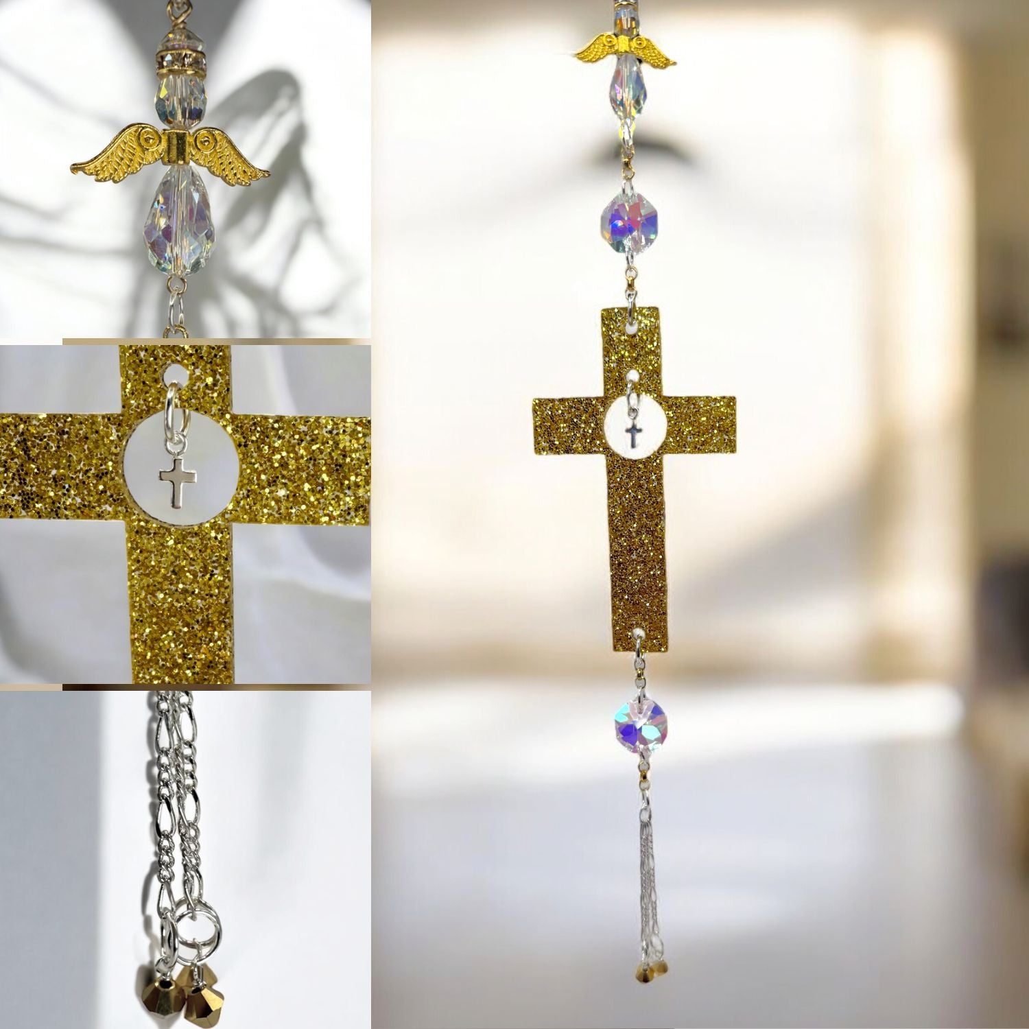 Sparkling Cross Sun Catcher Kit