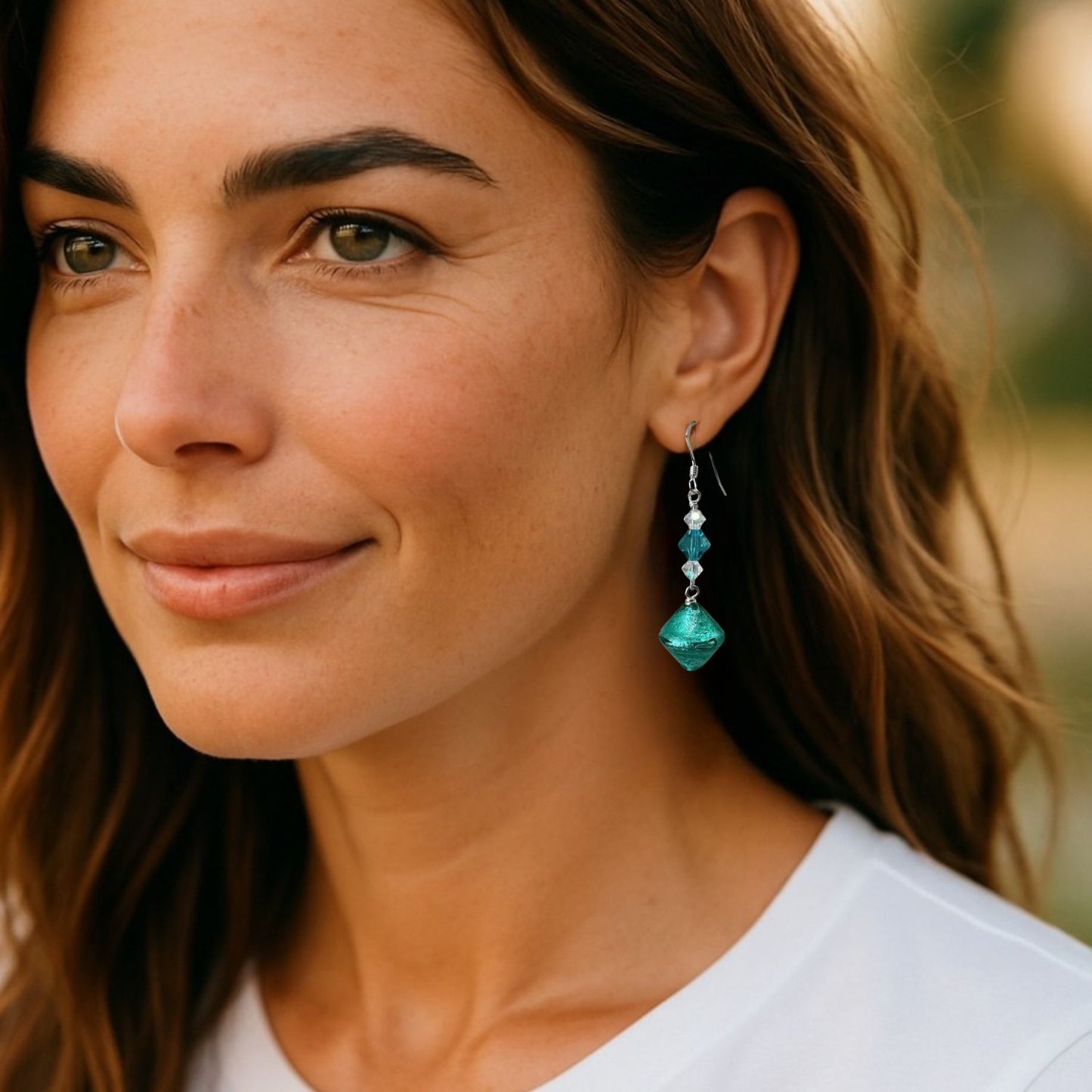 Murano Drop Earrings (Ready to Wear)