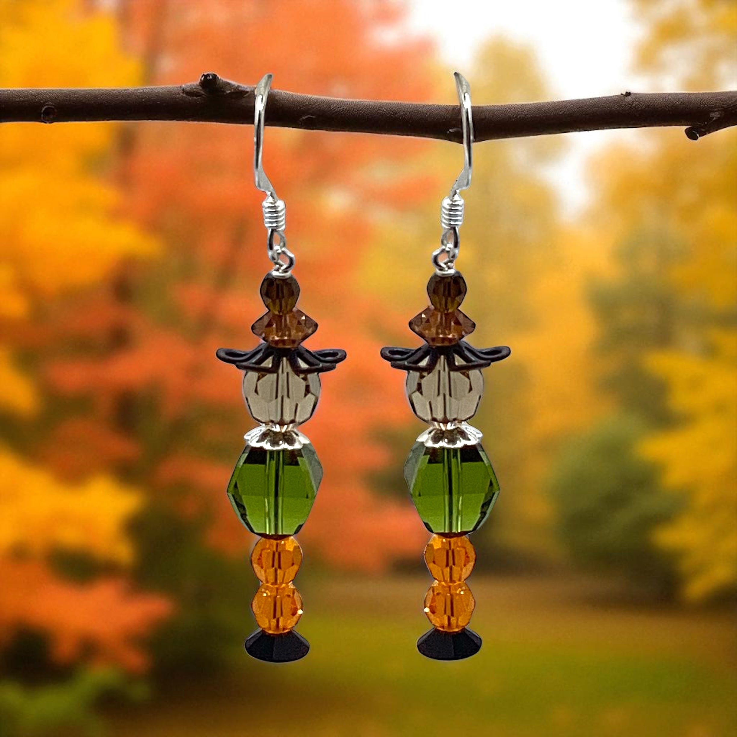 Scarecrow Halloween Earrings (Ready to Wear)