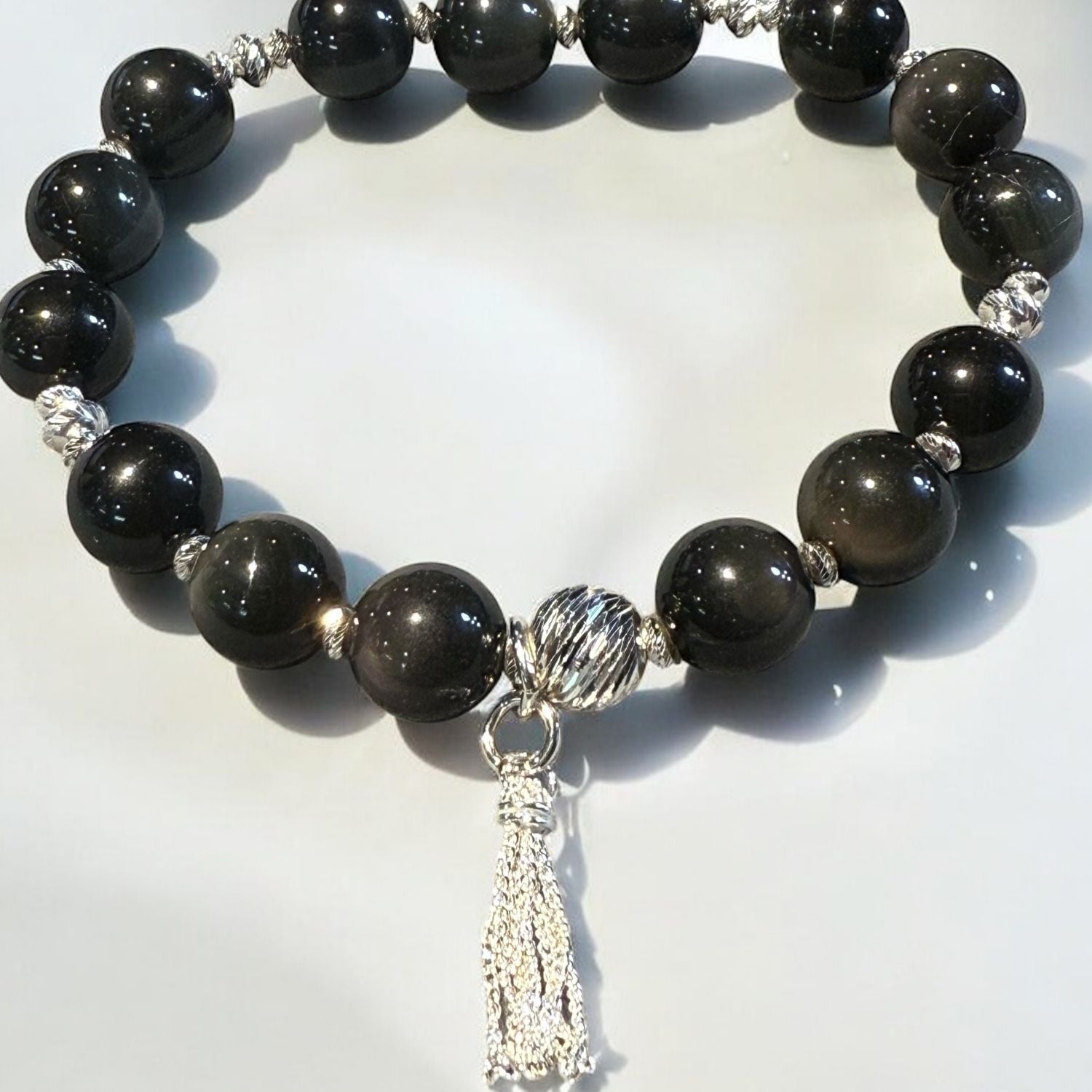 Rainbow Obsidian Tassel Bracelet Kit