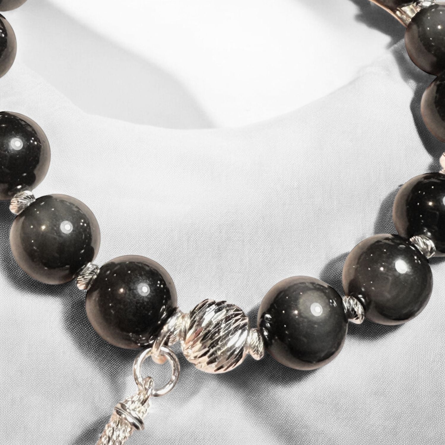 Rainbow Obsidian Tassel Bracelet Kit