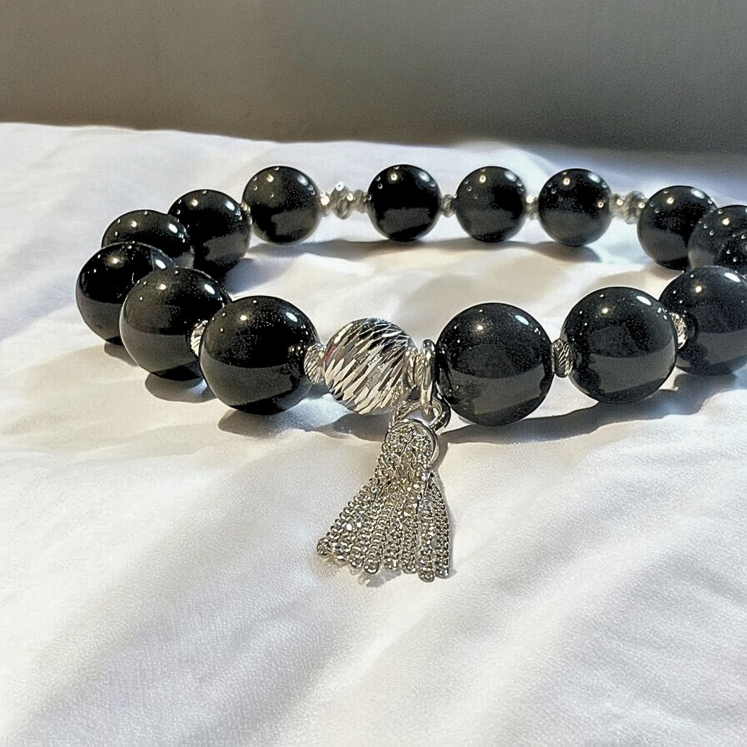Rainbow Obsidian Tassel Bracelet Kit