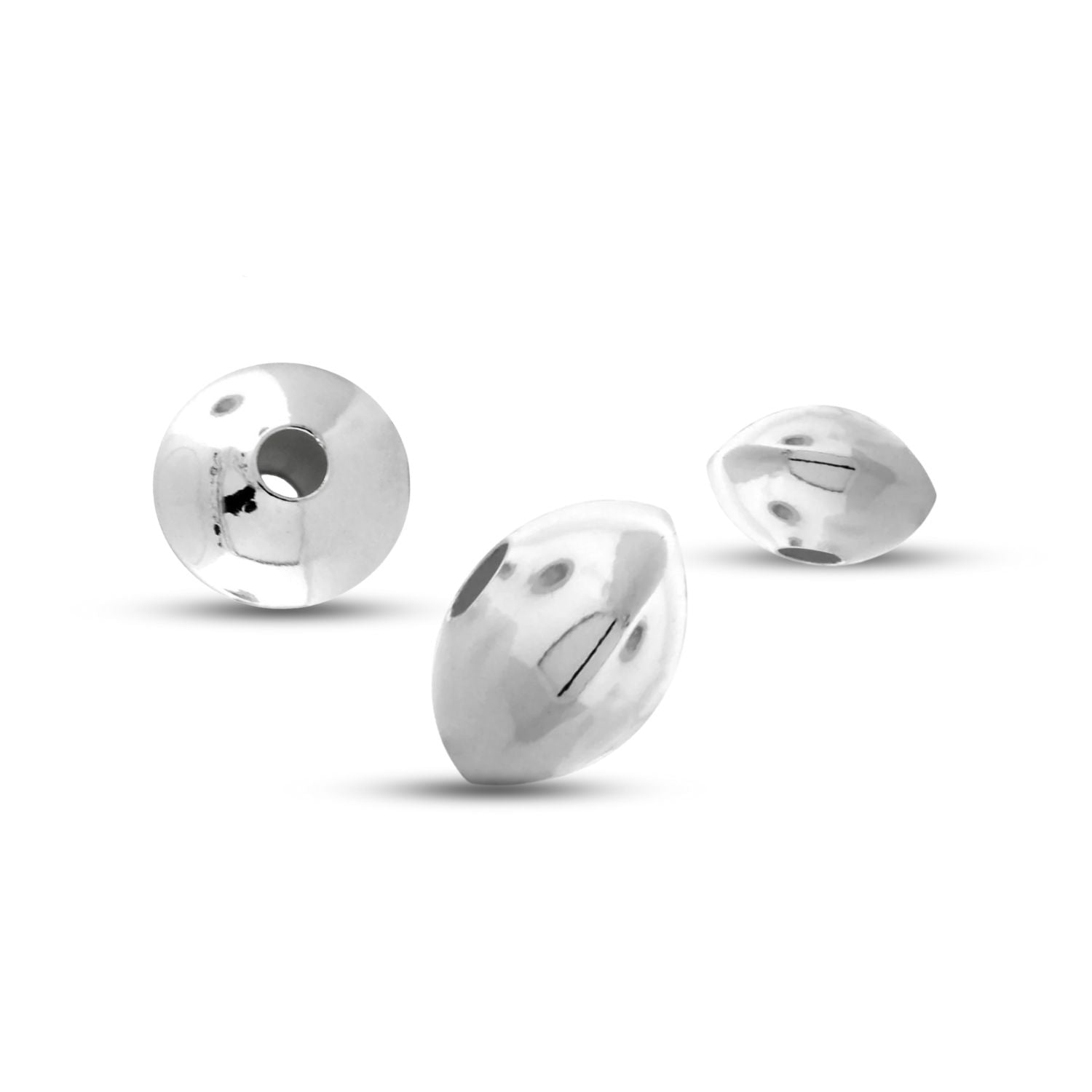 Sterling Silver Saucer Beads