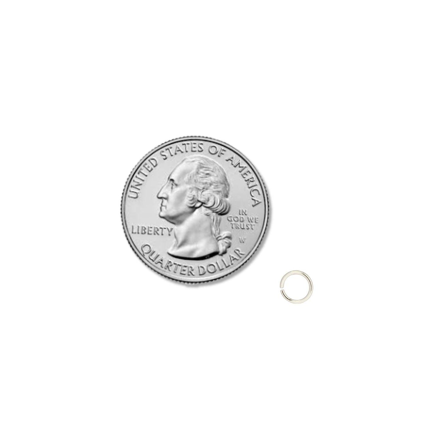 .925 Sterling Silver 18ga. Jump Ring - 5.5mm (10 Pack)