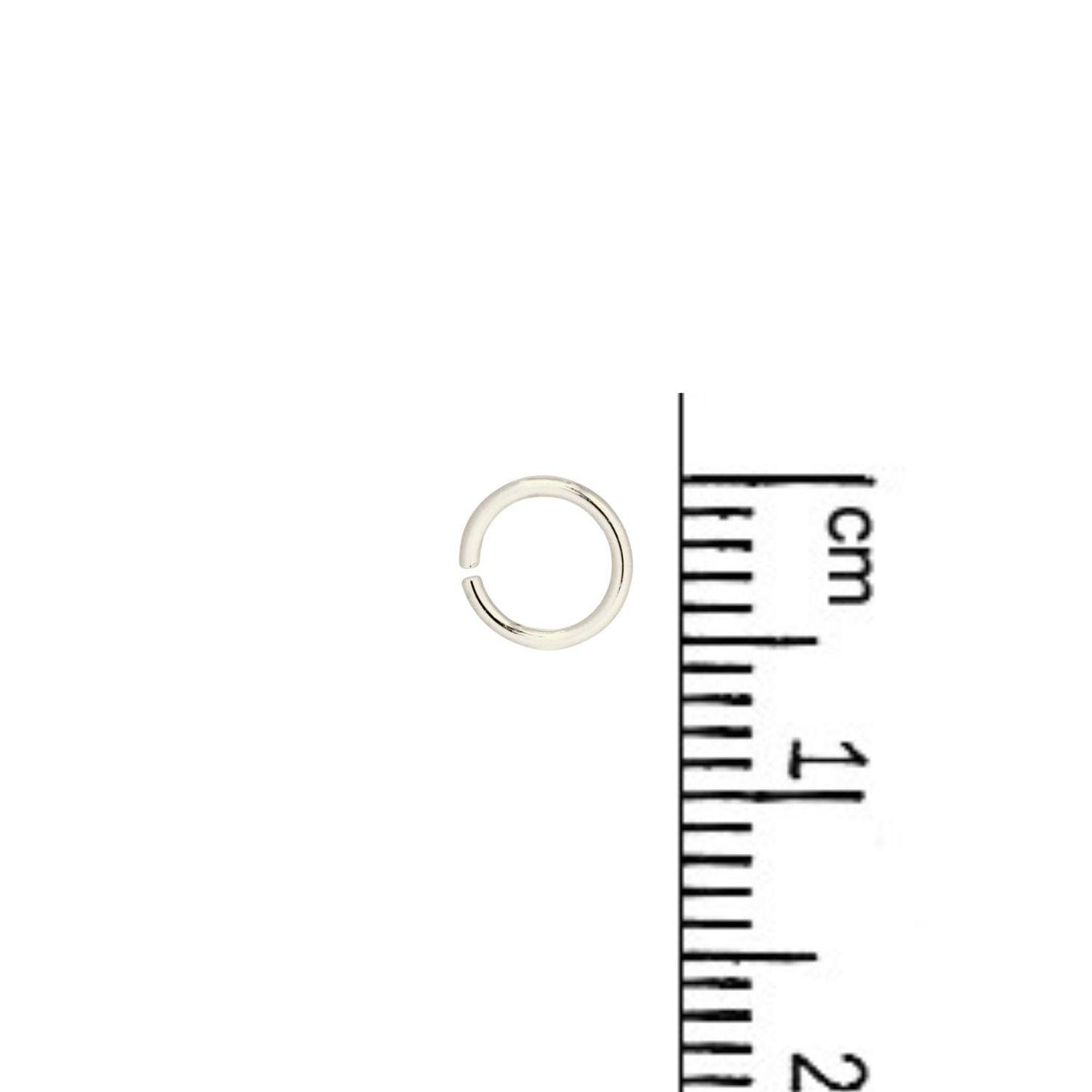 .925 Sterling Silver 18ga. Jump Ring - 5.5mm (10 Pack)