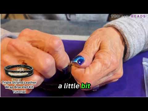 Triple Strand Leather Wrap Bracelet Kit