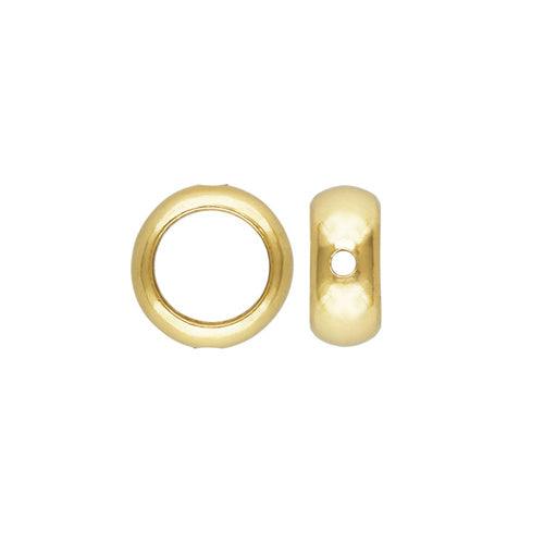 14K Gold Filled 7mm Bead Shell (1 Piece) - Too Cute Beads