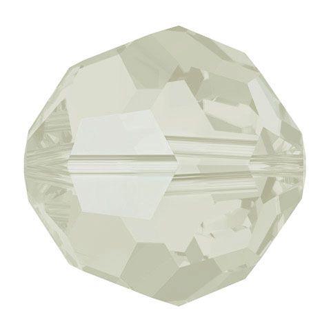 Swarovski 5000 3mm Faceted Round Light Grey Opal (50 Beads) - Too Cute Beads