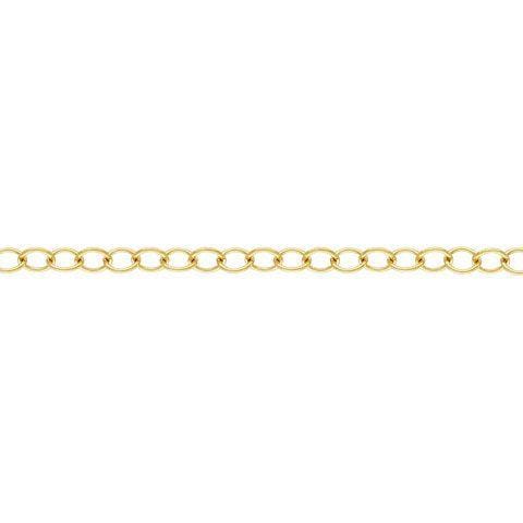 14K Gold Filled 4.7 x 5mm Cable Chain (1 foot) #10