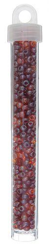 CZECH SEEDBEAD APPROX 22g VIAL 6/0 LUSTER RED MIX - Too Cute Beads