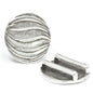 Antique Silver 20mm Round Slider for Flat Leather (1 piece) - Too Cute Beads