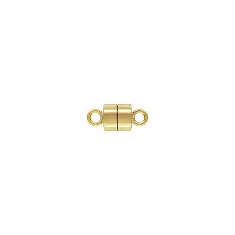 14K Gold Filled 4.5mm Magnetic Button Clasp with Ring
