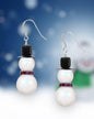 Swarovski Pearlescent Snowman Earring Kit - Too Cute Beads
