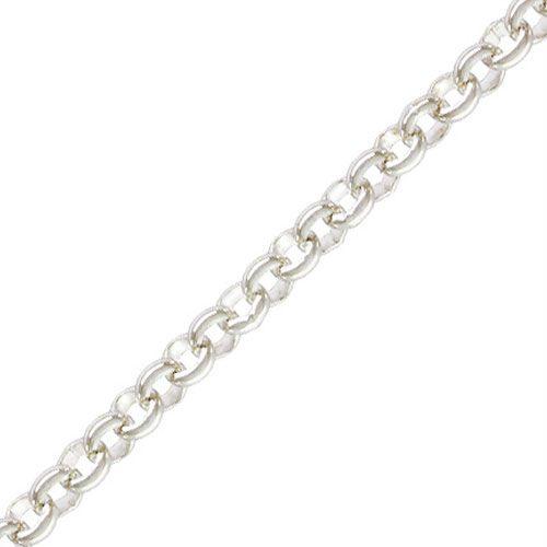 .925 Sterling Silver Long Rolo Chain - 2mm (1 Foot) #33 - Too Cute Beads