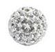 Pave Bling Bead - 8mm Crystal with 1mm Hole (1 piece)