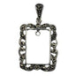 Marcasite Pendant Frame (1pc) - Too Cute Beads