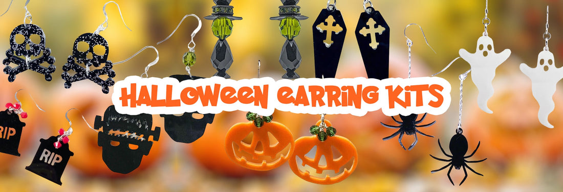 🎃✨ Discover Halloween Jewelry Making Kits &amp; Ready-to-Wear Earrings at Too Cute Beads! ✨🎃