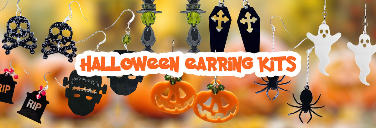 🎃✨ Discover Halloween Jewelry Making Kits &amp; Ready-to-Wear Earrings at Too Cute Beads! ✨🎃