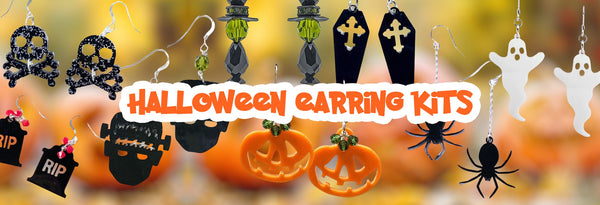 🎃✨ Discover Halloween Jewelry Making Kits &amp; Ready-to-Wear Earrings at Too Cute Beads! ✨🎃
