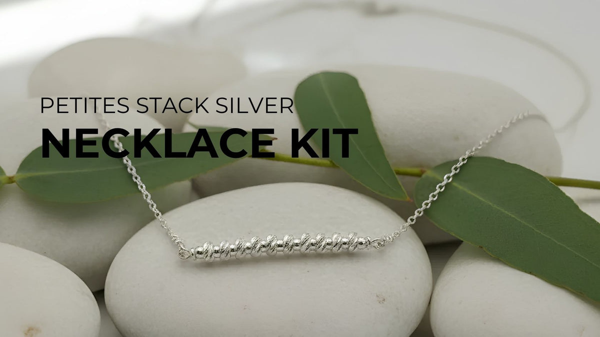 How to Make a Petite Stacked Silver Necklace with Pure .925 Sterling Silver