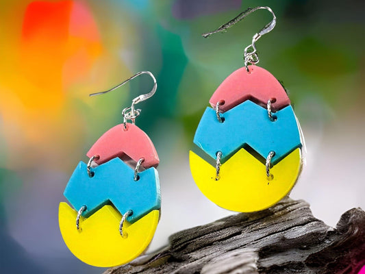 Add a Pop of Color to Your Easter Outfit with Our DIY 3 Color Easter Egg Earring Kit - Too Cute Beads