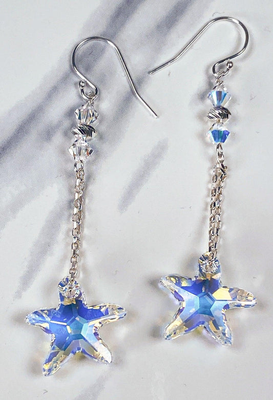 Crystal AB Starfish Earring Kit Instructions - Too Cute Beads