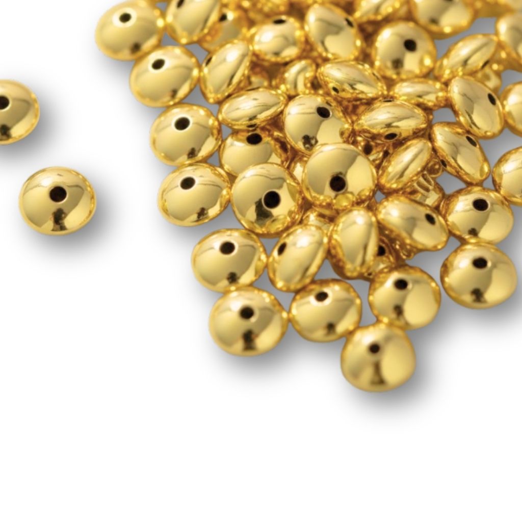 14K Gold Filled Saucers - Too Cute Beads