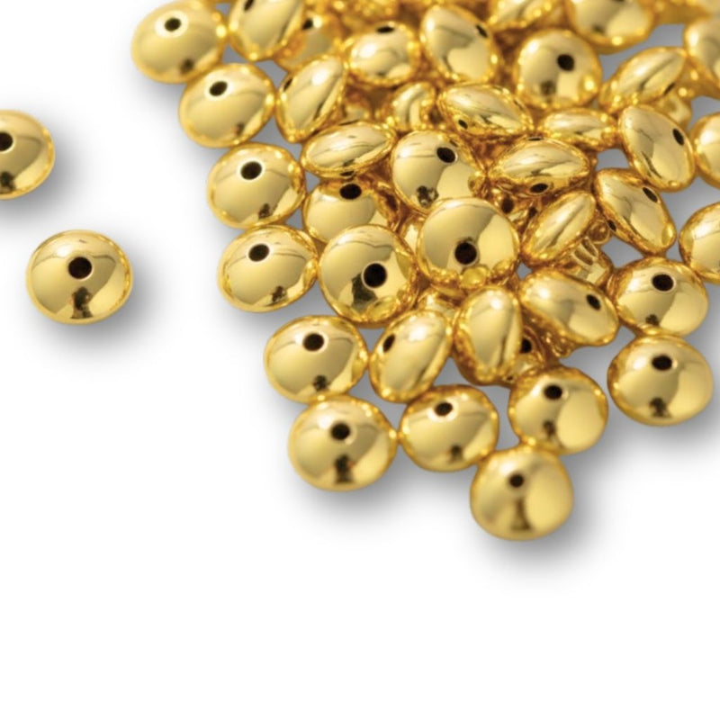 14K Gold Filled Saucers - Too Cute Beads