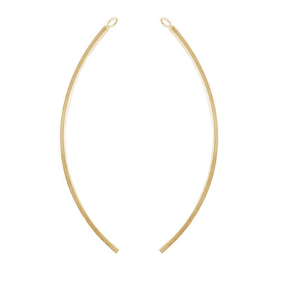 14K Gold Filled Curved Findings - Too Cute Beads