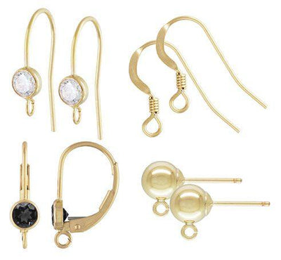 14K Gold Filled Earring Findings - Too Cute Beads