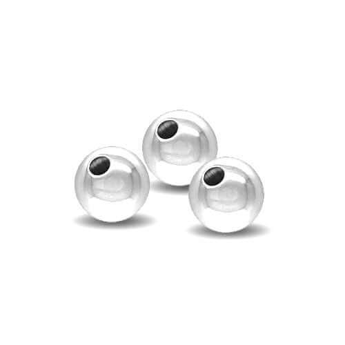 .925 Sterling Silver Round Beads - Too Cute Beads