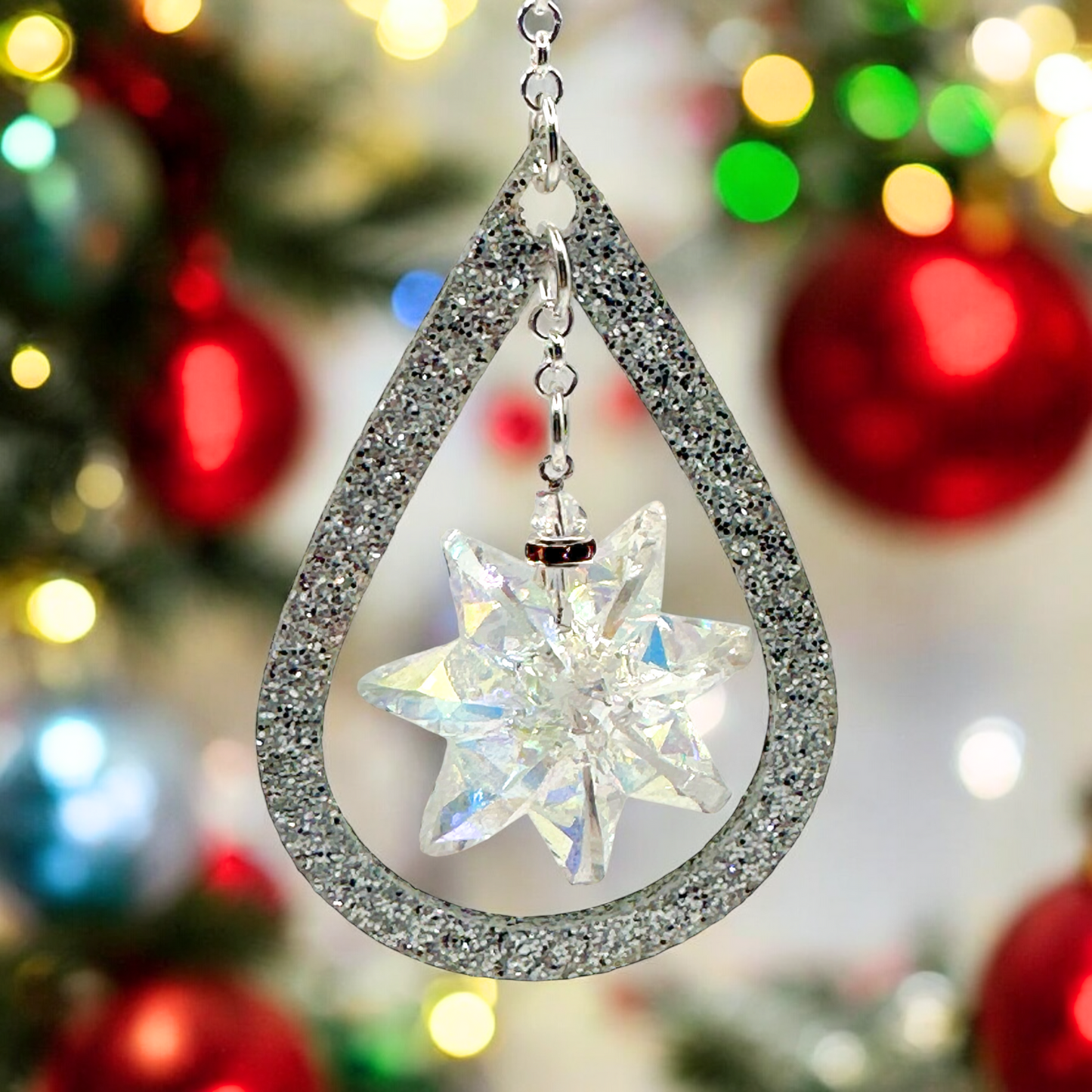 Winter Snowflake Christmas Ornament (Ready to Hang)