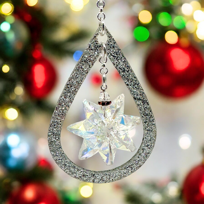 Winter Snowflake Christmas Ornament (Ready to Hang)