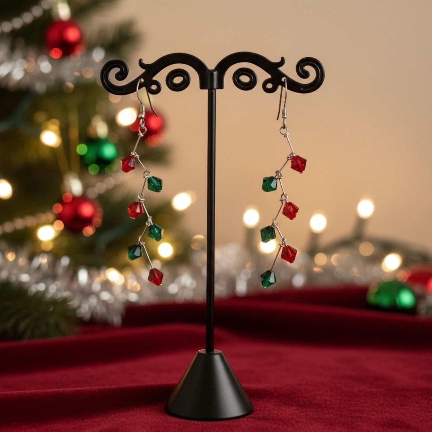 Cascading Christmas Lights Earring Kit – ✨ Twinkling Holiday Magic! ✨