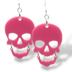 Scary Skull Halloween Earrings - New Summerween Colors! (Ready to Wear)