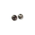 12mm Murano Glass Bead - Burgundy Silver