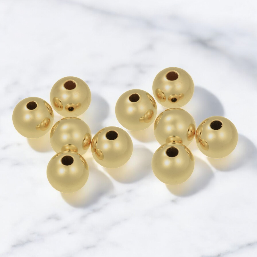 14K Gold Filled Sandblast Beads