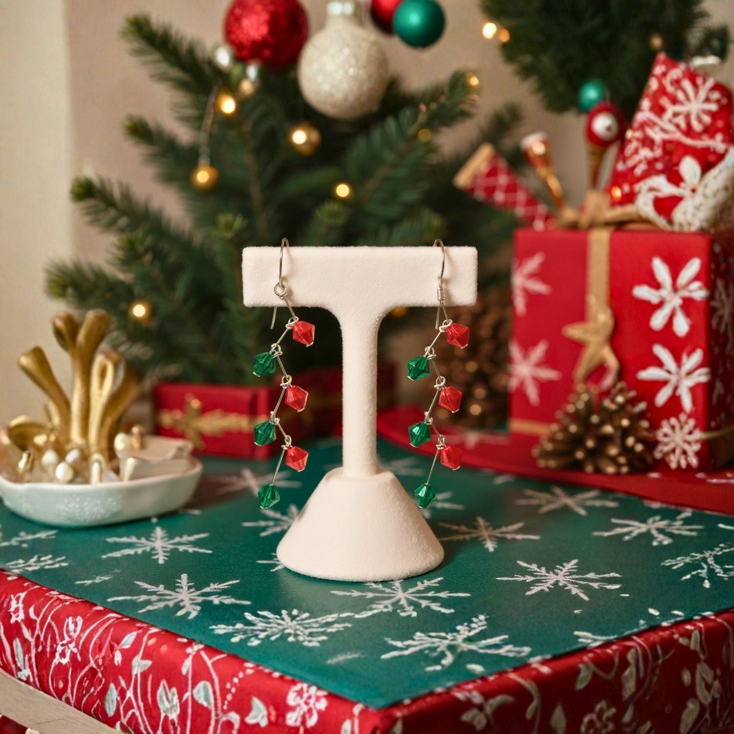 Cascading Christmas Lights Earring Kit – ✨ Twinkling Holiday Magic! ✨