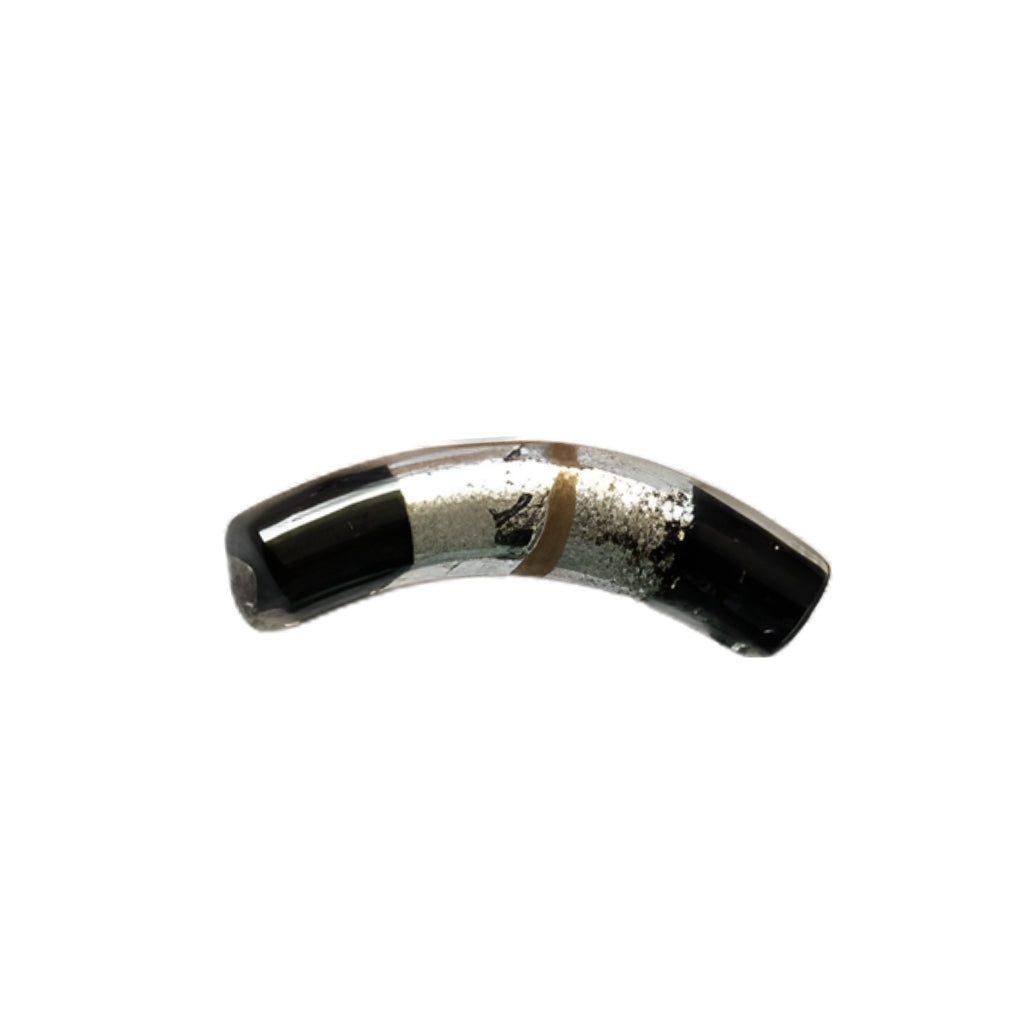 Murano Glass Curved Tube Beads – 35x7mm Handcrafted Italian Enchantment (Sold by the Piece)