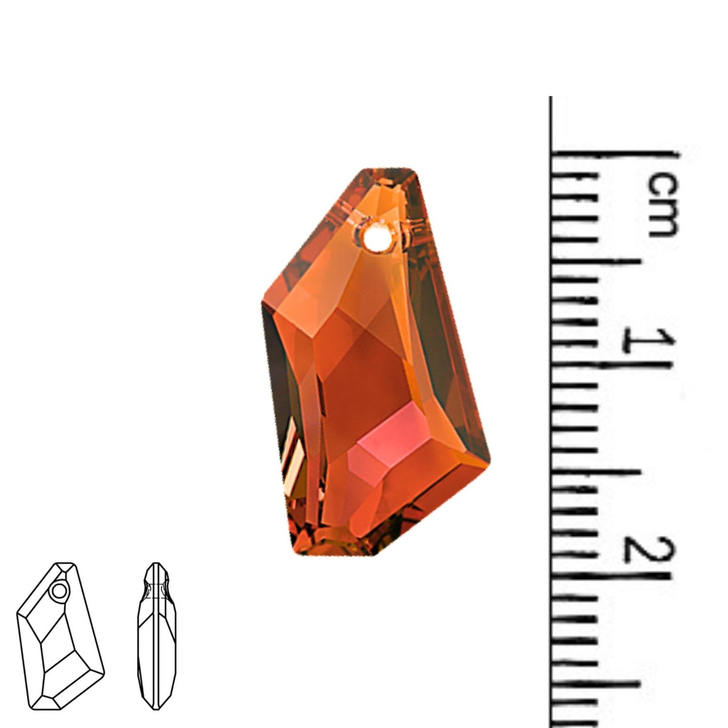 Swarovski 18mm De Art Pendant - Crystal Copper (1 piece)