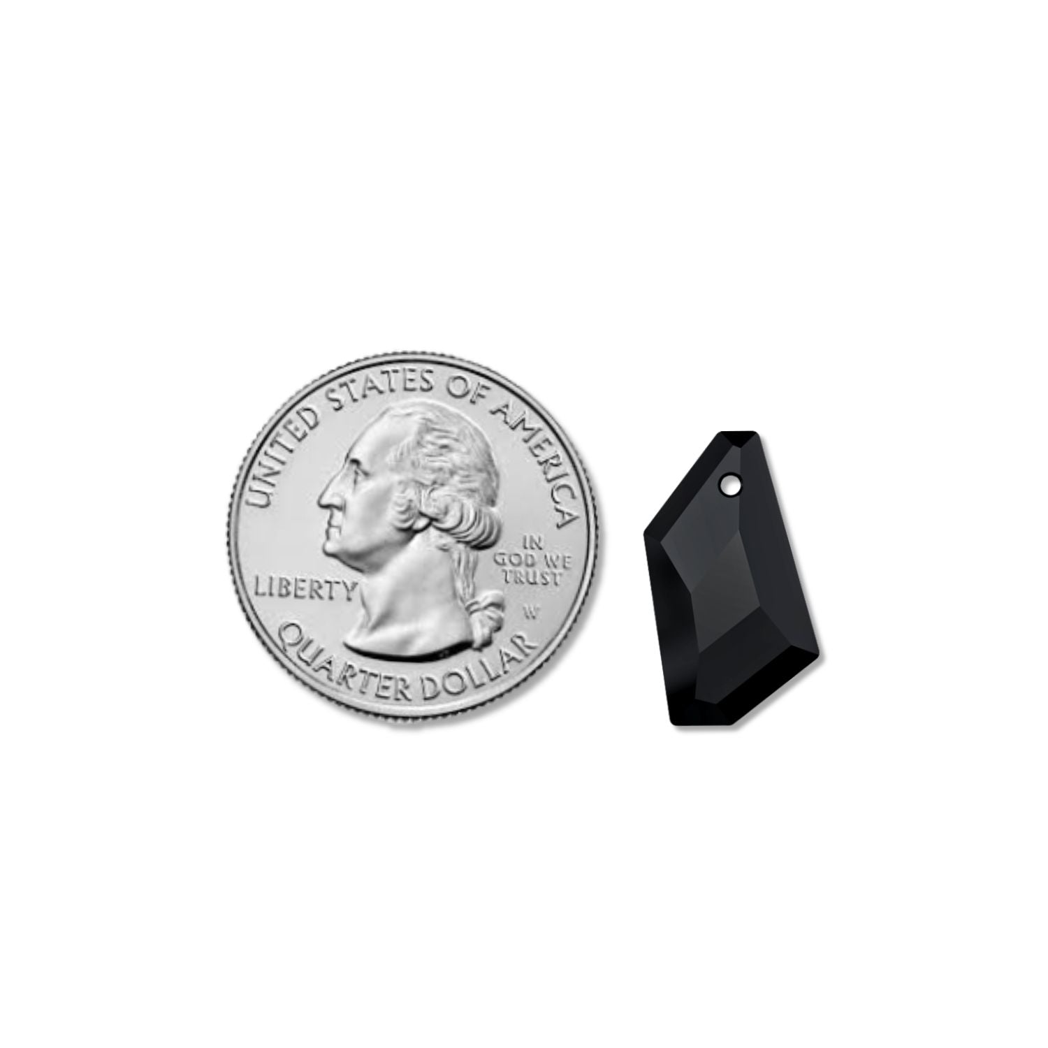 Swarovski 18mm De Art Pendant - Jet (1 piece)